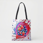 Tote Bag Berry Splash : Couleur éclate (Devant)