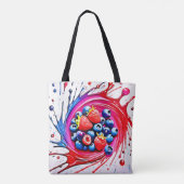 Tote Bag Berry Splash : Couleur éclate (Dos)