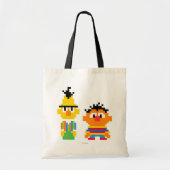 Tote Bag Bert et Ernie Pixel Art (Devant)