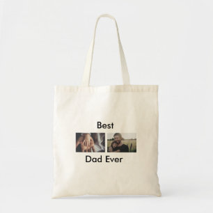 Tote Bag best dad ever happy fête des pères ajouter votre p