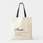 Tote Bag Best Ever Aunt Definition Quote Trendy Script (Dos)