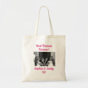 Tote Bag Best Friend Bestie BFF Ajouter des noms de photo m
