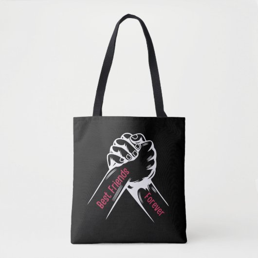 TOTE BAG BEST FRIENDS FOREVER MATCHING, FRIENDS DAY, FRIEND (Devant)