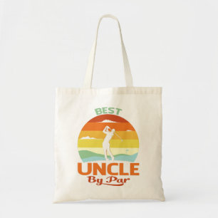 Tote Bag Best Uncle By Par Par Fête des pères Golf Chemise 