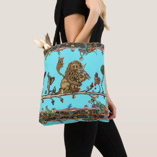 Tote Bag BESTIAIRE MÉDIÉVAL FAISANT DE LA MUSIQUE Violonist