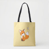 Tote Bag Beurre à regarder de la petite Fox mignonne (Devant)