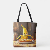 Tote Bag Beurre mignon Imaginaire Banane Toast (Dos)