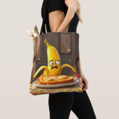Tote Bag Beurre mignon Imaginaire Banane Toast (De près)