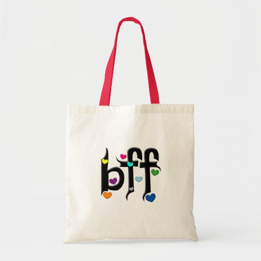 Tote Bag bff ~ coeurs (Devant)
