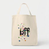 Tote Bag bff ~ coeurs (Devant)