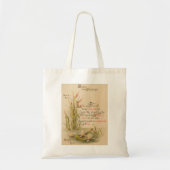 Tote Bag Bible catholique florale Verse Pâques (Devant)