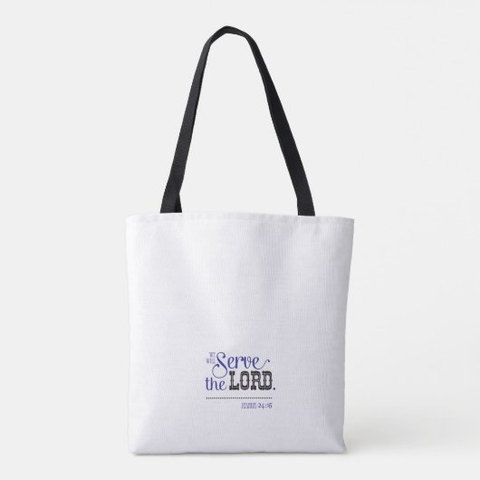 Tote bag bible scripture inspired joshua 24 (Dos)