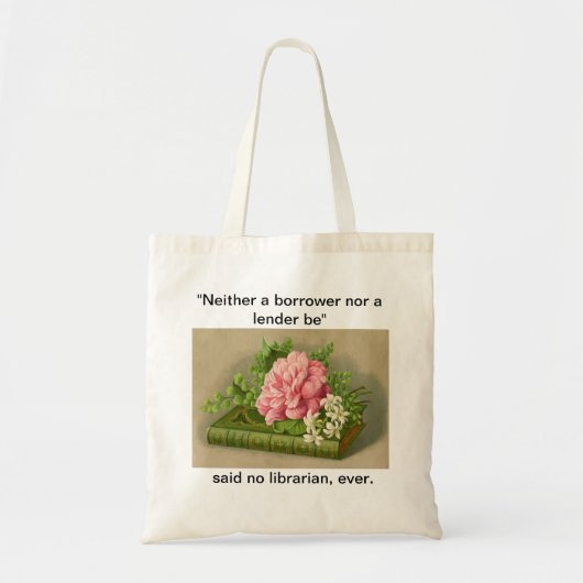 Tote Bag Bibliothécaire de Fourre-tout - de Hamlet (Devant)