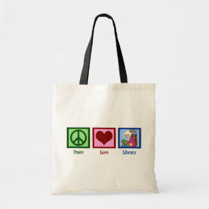 Tote Bag Bibliothèque d'amour de paix