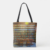 Tote Bag Bibliothèque de couleurs de l'eau (Dos)