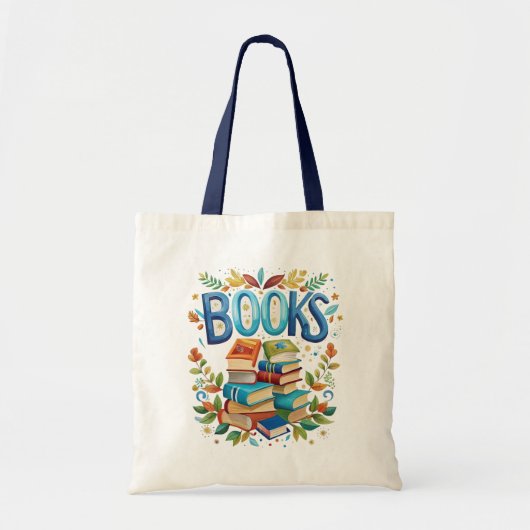 Tote Bag Bibliothèque de livres thème de lecture (Devant)