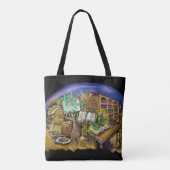 Tote Bag Bibliothèque des rêves vivants Fourre-tout (Dos)