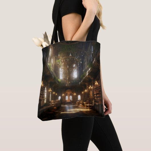 Tote Bag Bibliothèque d'Imaginaires (De près)