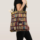 Tote Bag Bibliothèque étagères (De près)