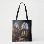 Tote Bag Bibliothèque Magique (Devant)
