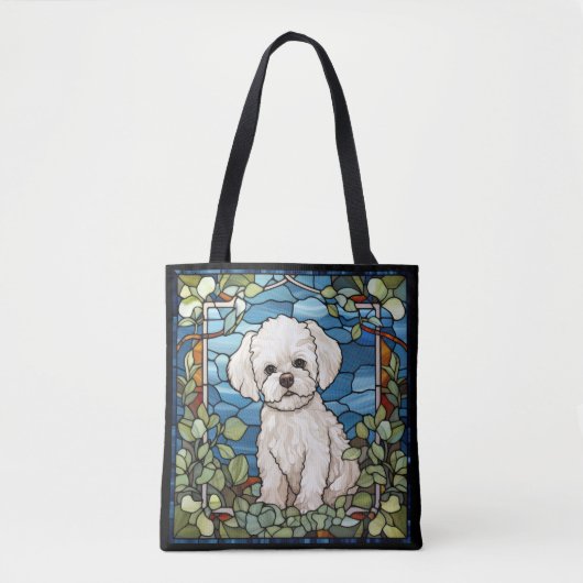 Tote Bag Bichon frisé (Devant)