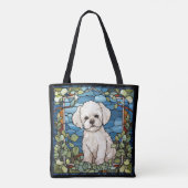 Tote Bag Bichon frisé (Dos)