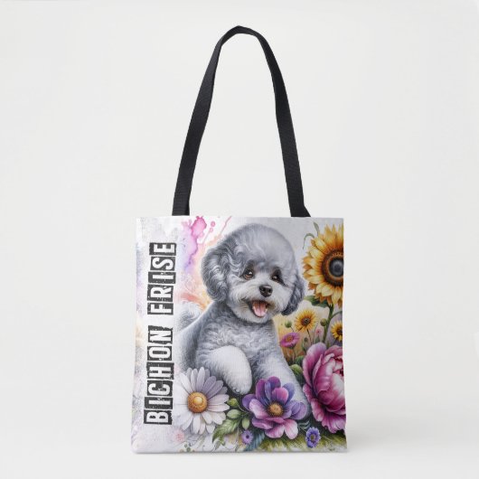 Tote Bag Bichon Frise (Devant)