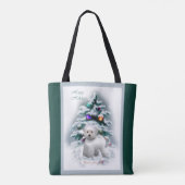 Tote Bag Bichon Frise Christmas (Dos)