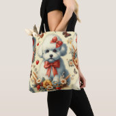 Tote Bag Bichon Frisé Vintage (De près)