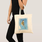 Tote Bag Bickadee sur la peinture d'alimentation - Oiseaux  (Devant (produit))