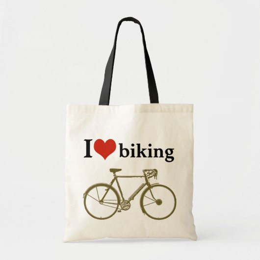 Tote Bag bicyclettes, vélos, vélo d'amour (Devant)