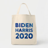 Tote Bag Biden Harris 2020 bold aquarelle texte 2-faces (Devant)