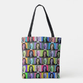 Tote Bag Biden Harris Pop Art (36 Couleurs) (Dos)