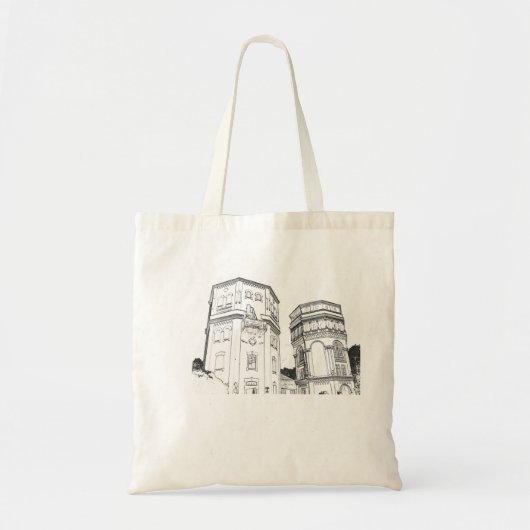 Tote Bag Biélorussie Tours à eau Grodno (Devant)