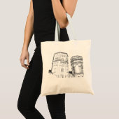 Tote Bag Biélorussie Tours à eau Grodno (Devant (produit))