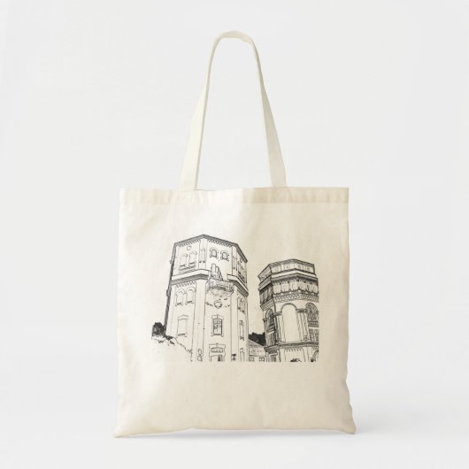 Tote Bag Biélorussie Tours à eau Grodno (Devant)