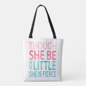 Tote Bag Bien qu'elle soit mais petite, elle est fière (Dos)
