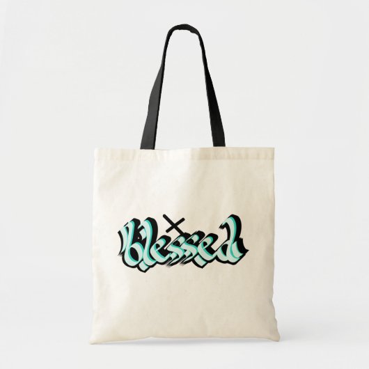 Tote Bag Bienheureux art urbain de rue (Devant)