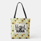 Tote Bag Bienheureux tournesol Nana (Dos)