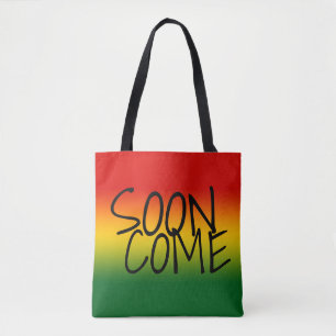 Tote Bag BIENTÔT VENU - style jamaïcain