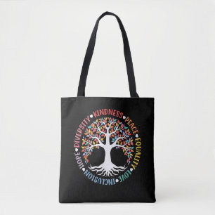 Tote Bag Bienveillance Paix Égalité Amour Inclusion Diversi