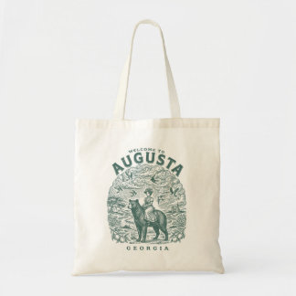 Tote Bag Bienvenue à Augusta Géorgie Style Vintage