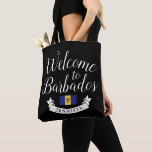 Tote Bag Bienvenue à la Barbade Destination Faveur Mariag