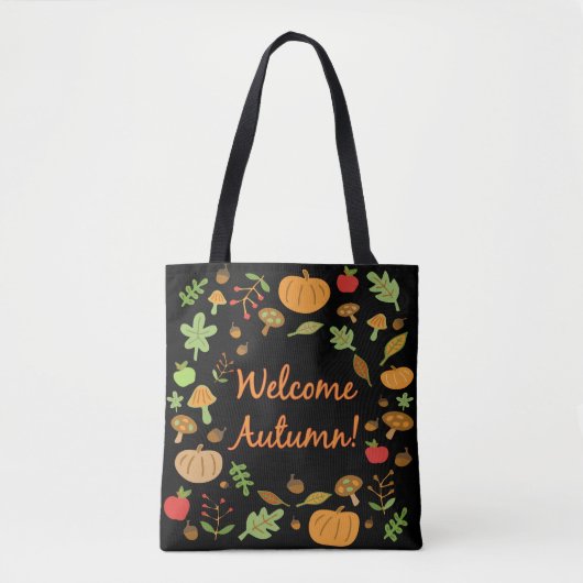 Tote Bag Bienvenue à l'automne ! (Devant)