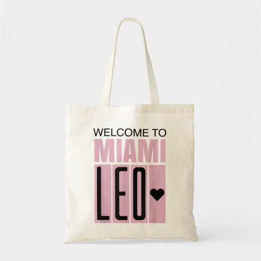 Tote Bag Bienvenue à Miami Leo 10 - GOAT (Devant)
