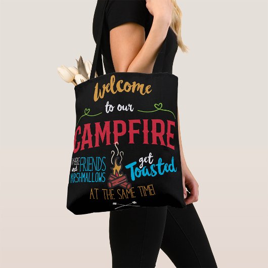 Tote Bag Bienvenue À Notre Camping