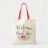 Tote Bag Bienvenue à Porto Rico| Destination Wedding Favor (Devant)