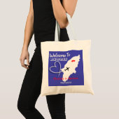 Tote Bag Bienvenue À Rhodes Destination Wedding (Devant (produit))