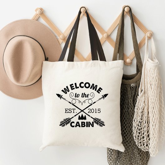 Tote Bag Bienvenue au Cabine | Flèches rustiques