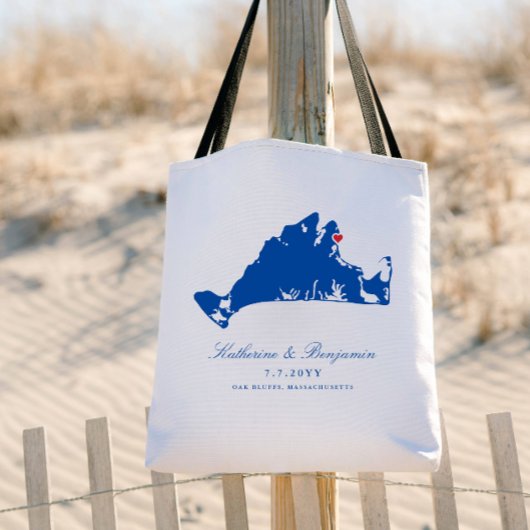 Tote Bag Bienvenue au mariage de l'Armée de Oak Bluffs sur 
